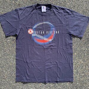 Vintage Athletic Boston Red Sox Baseball 2000 MLB T Shirt Blue